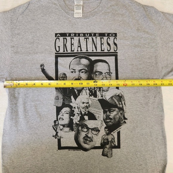 Vintage 90s Black History Leaders "Tribute To Greatness" T-shirt large Unisex - Picture 5 of 6